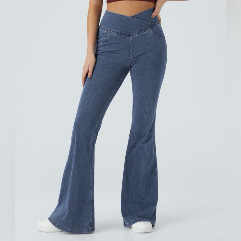HALARA Blue Flare & Wide Leg Jeans